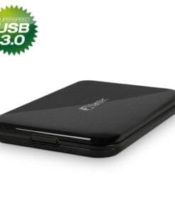 FANTEC ALU-25U3, externes 2.5"-SATA-Gehäuse, USB 3.0, Aluminium, schwarz, schwarz