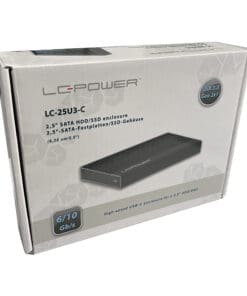 Alternative view of LC-Power LC-25U3-C externes 2,5" USB-C-Festplattengehäuse, USB 3.2-Gen.2x1, schwarz