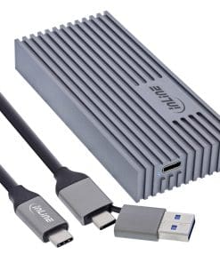 InLine® USB4-Gehäuse, USB-C zu M.2 NVMe SSD, 40Gb/s, Aluminium
