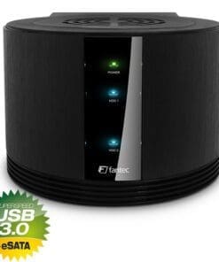 Fantec SQ-X2RU3e 2x 3,5" Gehäuse, SATA zu USB 3.0 + eSATA, RAID, schwarz