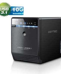 FANTEC QB-35U31 Storagegehäuse 4x3,5" SATA HDD/SSD, USB3.1, Typ-C, 10G, schwarz