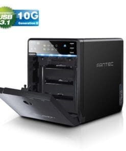 Alternative view of FANTEC QB-35U31R HDD/SSD RAID-Gehäuse, 4x 3,5"/2.5", USB3.1 Gen. 2