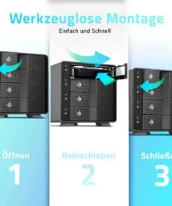 FANTEC MB-X4U31 Storagegehäuse 4x 3,5"/2,5" HDD/SSD USB 3.1 Gen. 2 FANTEC MB-X4U31 Storagegehäuse 4x 3,5"/2,5" HDD/SSD USB 3.1 Gen. 2 – Bild 4