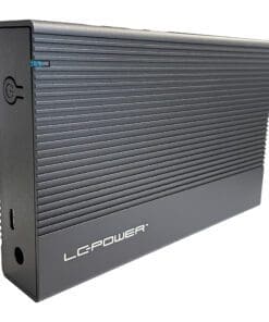 LC-Power LC-35U3-C, externes 3,5"-SATA-Festplattengehäuse, USB-C, Alu, schwarz