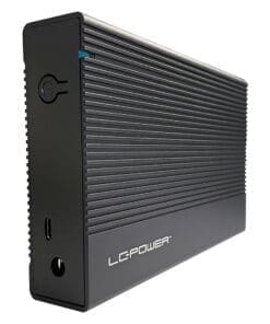 LC-Power LC-35U3-C, externes 3,5"-SATA-Festplattengehäuse, USB-C, Alu, schwarz – Bild 4