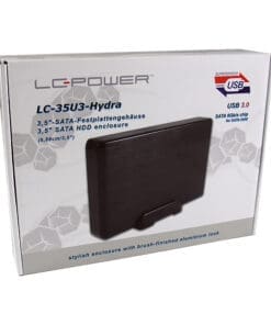 Alternative view of LC-Power LC-35U3-Hydra, externes 3,5"-SATA-Festplattengehäuse USB 3.0, Alu, schwarz