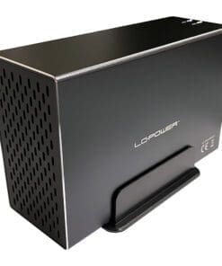 LC-Power LC-35U3-RAID-2, externes 2-fach 3,5"-SATA-Festplattengehäuse mit RAID, Alu, schwarz