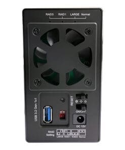 LC-Power LC-35U3-RAID-2, externes 2-fach 3,5"-SATA-Festplattengehäuse mit RAID, Alu, schwarz LC-Power LC-35U3-RAID-2, externes 2-fach 3,5"-SATA-Festplattengehäuse mit RAID, Alu, schwarz – Bild 3