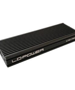 LC-Power LC-M2-C-MULTI M.2-SSD-Gehäuse (NVMe & SATA), USB 3.2 Gen.2x1, schwarz
