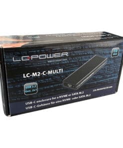 Alternative view of LC-Power LC-M2-C-MULTI M.2-SSD-Gehäuse (NVMe & SATA), USB 3.2 Gen.2x1, schwarz