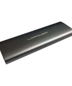LC-Power LC-M2-C-MULTI-2 M.2-SSD-Gehäuse (NVMe & SATA), USB 3.2 Gen.2x1, anthrazit