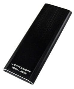 LC-Power LC-M2-C-NVME M.2-NVMe-SSD-Gehäuse, USB 3.2 Gen.2x1, schwarz