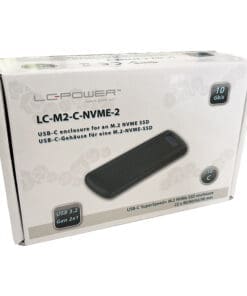 Alternative view of LC-Power LC-M2-C-NVME-2 M.2-NVMe-SSD-Gehäuse, USB 3.2 Gen.2x1, schwarz