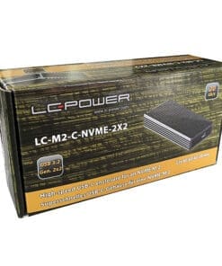 Alternative view of LC-Power LC-M2-C-NVME-2X2 M.2-NVMe-SSD-Gehäuse, USB 3.2 Gen.2x2, schwarz
