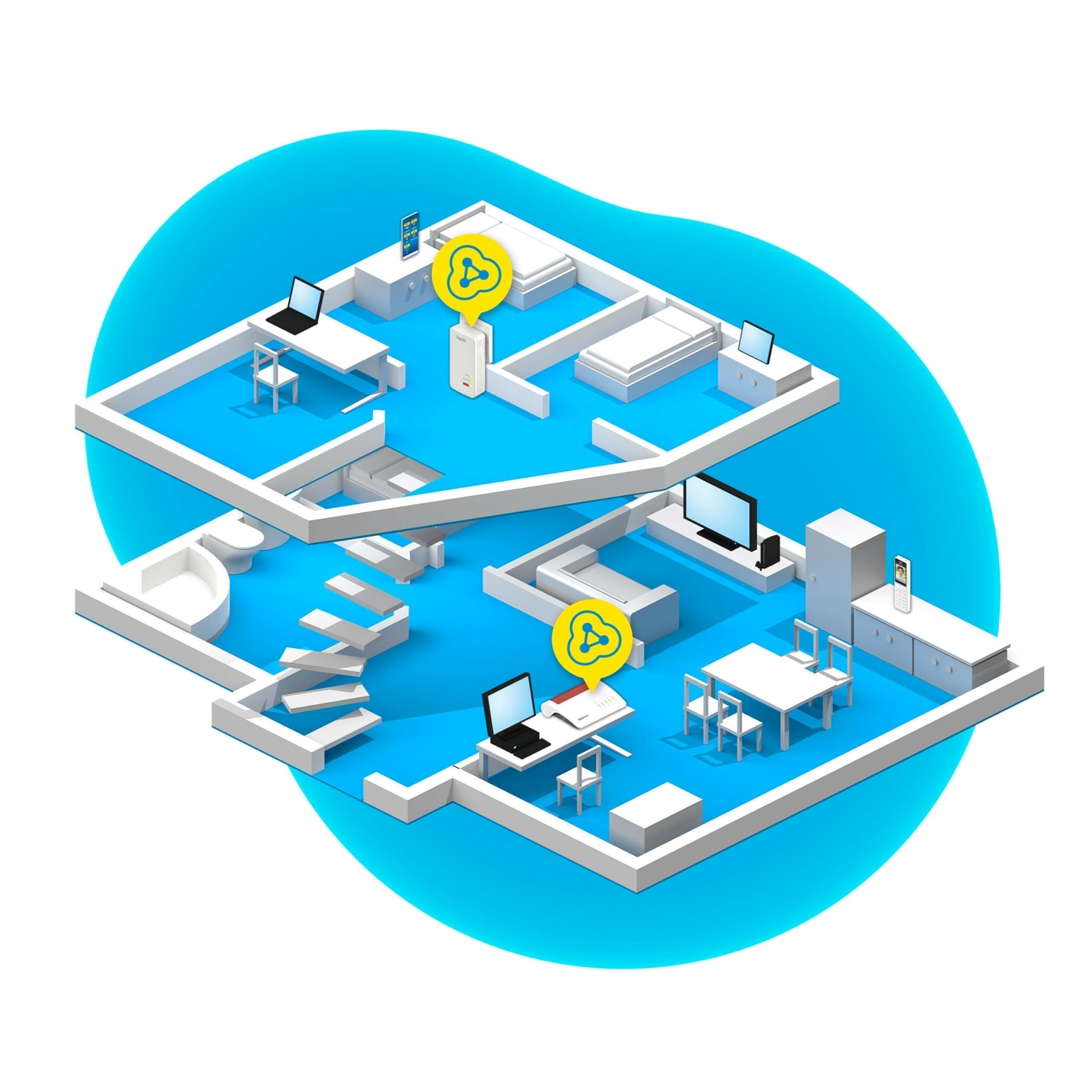 AVM FRITZ!Powerline 1260 WLAN AC Single 1200 MBit AVM FRITZ!Powerline 1260 WLAN AC Single 1200 MBit – Bild 5