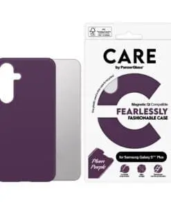 Alternative view of CARE Fashionable Case Plum Purple w. QI Galaxy S25 Plus