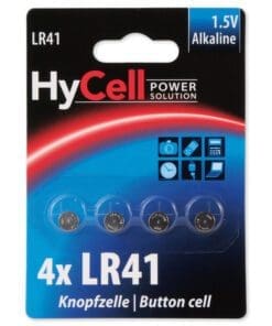 ANSMANN 1516-0025 Knopfzelle LR41 1,5V Alkaline, 4er-Pack