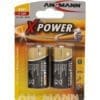 ANSMANN 5015623 Alkaline Batterie Baby C, X-Power, 7,5mAh, 2er-Pack ANSMANN 5015633 Alkaline Batterie Mono D, X-Power, 2er-Pack