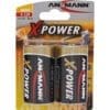 ANSMANN 5015633 Alkaline Batterie Mono D, X-Power, 2er-Pack