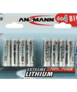 ANSMANN 1512-0012 Lithium Batterie Mignon AA, 8er-Pack