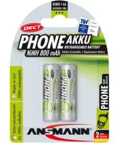 ANSMANN 5030902 NiMH-Akku Mignon AA, Phone DECT, 800mAh, 2er-Pack