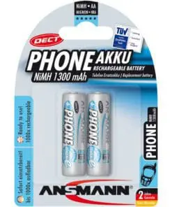 ANSMANN 5030802 NiMH-Akku Mignon AA, Phone DECT, 1300mAh, 2er-Pack