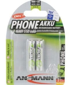 ANSMANN 5035523 NiMH-Akku Micro AAA, Phone DECT, HR03 1.2V, 2er-Pack