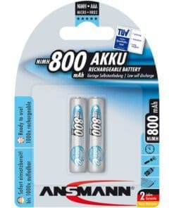 ANSMANN 5030982 NiMH-Akku Micro AAA, maxE, 800mAh, 2er-Pack