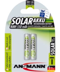 ANSMANN 1311-0001 NiMH-Akku Micro AAA, SOLAR, 550mAh, 2er-Pack