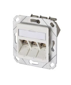 METZ CONNECT E-DAT modul 3 Port UPk Cat.6A, reinweiß