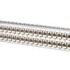 METZ CONNECT E-DAT modul 48x8(8) 1,5HE Patchfeld Cat.6A, Edelstahl