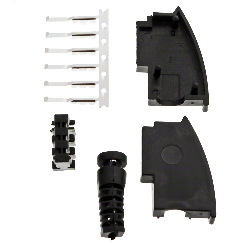 helos TAE Stecker: TAE 6 F, schwarz, lose helos TAE Stecker: TAE 6 F, schwarz, lose