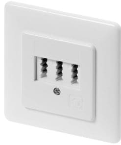 ZE-KOM TAE Dreifachdose: TAE 2 x 6/6 NF/F UP, reinweiß