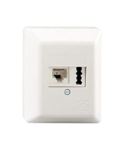 Rutenbeck Anschlussdose IAE/UAE 8 (6) - TAE 6 F+N, AP, reinweiß