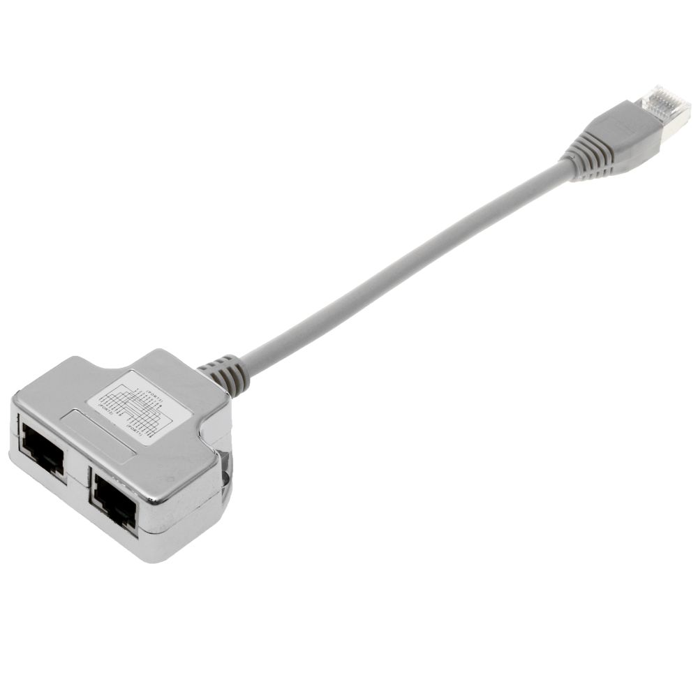 Ecolan T-Adapter 2 x 1:1, parallel, Cable-Sharing Ecolan T-Adapter 2 x 1:1, parallel, Cable-Sharing