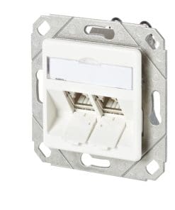 METZ CONNECT C6Amodul 2 Port 180°M UPk reinweiß