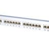 METZ CONNECT E-DAT C6A 24 Port Patchfeld 1HE LSA Kompakte Anschlussdose für den Aufbau einer passiven Netzwerk Infrastruktur mit höchsten Qualitätsansprüchen. Die Anschlussdose ist geeignet für das Anschließen von Telefonen bis hin zu 10 Gbit Netzwerken und der Stromversorgung mit PoE mit bis zu 90W. Die sehr robuste Zinkdruckguss Anschlussdose kann der Installateur sehr einfach und in kürzester Zeit mit einem LSA Anlegewerkzeug fehlerfrei anschließen.