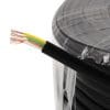 helos Anschlusskabel 4-adrig, AWG28, schwarz, 50 m ISDN-Anschlusskabel (baugleich mit Panasonic KX-A210D), Flachkabel