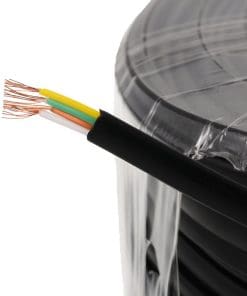 helos Anschlusskabel 4-adrig, AWG28, schwarz, 50 m