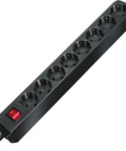 Brennenstuhl Eco-Line mit Schalter 8-fach schwarz 3,0m