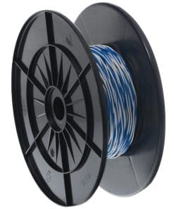 CobiNet Schaltdraht YV 2x0,6/1,1 weiß/blau, 100 m