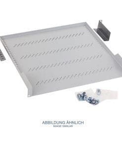 Triton RAC-UP-850-A1 19" Fachboden 1HE, 850mm, 40kg, grau