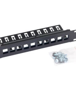 Triton RAB-PP-X03-C1 10" Patchpanel 1HE, Leerblech für max. 10 Keystone, schwarz