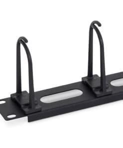 Alternative view of Triton 19" Kabelführungsleiste 1HE mit 5er PVC-Bügeln schwarz