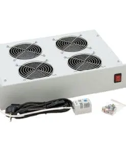 Triton 19" Belüftungseinheit 4-Ventilatoren Thermostat