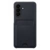 Samsung Card Slot Case für Galaxy A27, Black Praktisches Kartenfach. Mit dem Card Slot Case vom Galaxy A27 5G hast du auf der Rückseite ein praktisches Kartenfach, in dem du Platz für deine wichtigste Karte hast und diese so immer dabei und schnell zur Hand haben kannst. Das Case im semitransparenten Design bietet im Alltag Schutz vor Kratzern und bei Stößen sowohl für den Rahmen als auch die Rückseite.