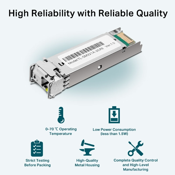 Omada TL-SM321A-2 Gigabit Single-Mode WDM SFP Modul Omada TL-SM321A-2 Gigabit Single-Mode WDM SFP Modul – Bild 5
