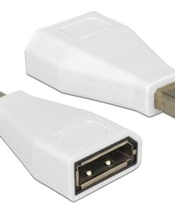 Delock Adapter mini Displayport 1.2 Stecker > Displayport Buchse weiß