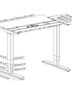 equip ERGO Elektr.-Sitz-Steh-Tischgestell, Doppelmotor, grau equip ERGO Elektr.-Sitz-Steh-Tischgestell, Doppelmotor, grau – Bild 7