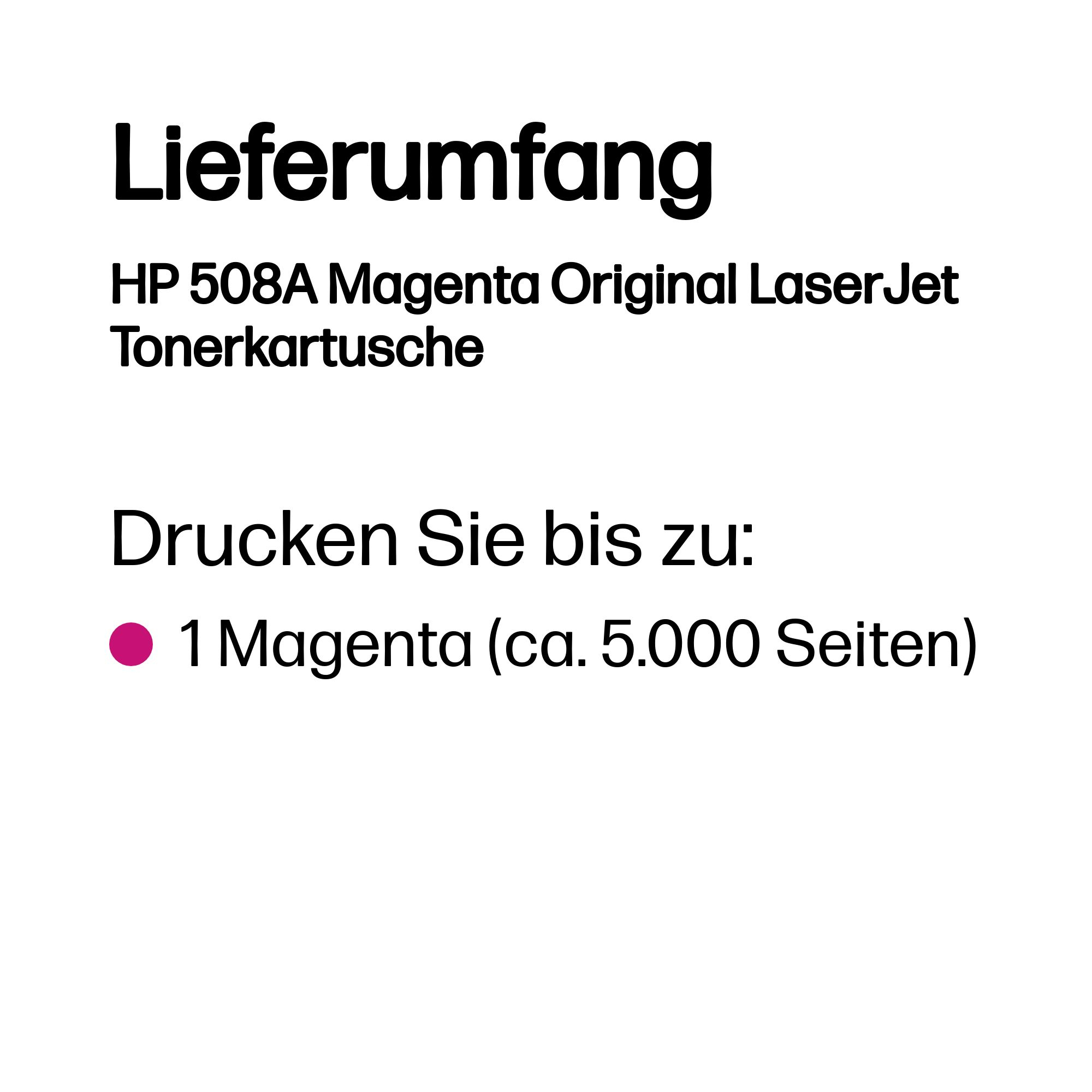 HP Toner 508A Magenta (ca. 5.000 Seiten) HP Toner 508A Magenta (ca. 5.000 Seiten) – Bild 3